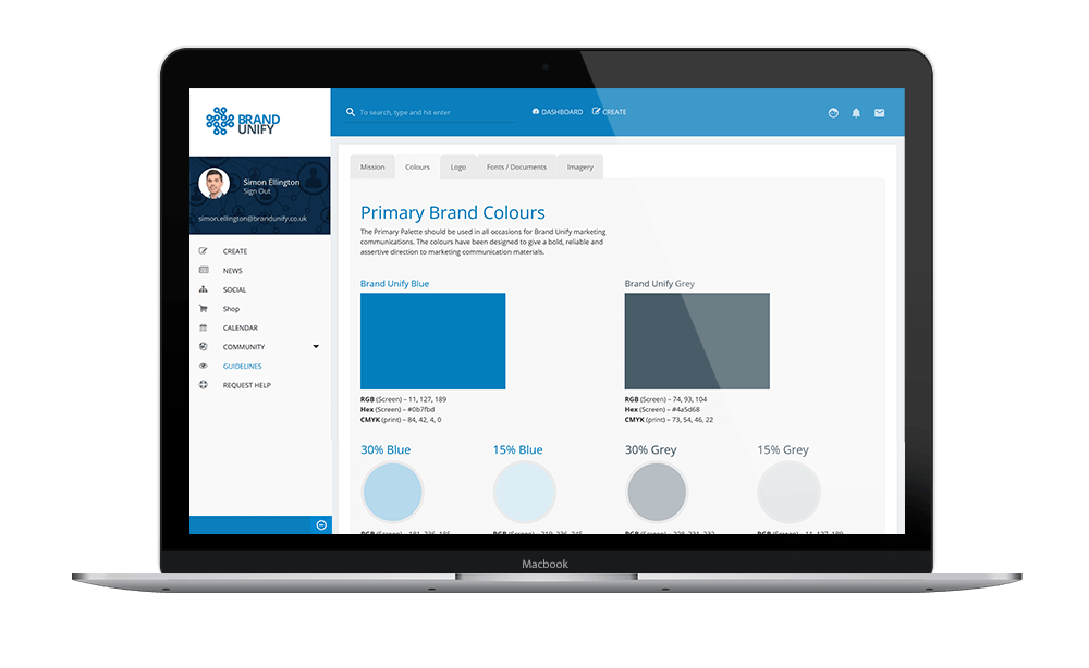 Brand Guidelines for Marketing Resource Management Brand Unify