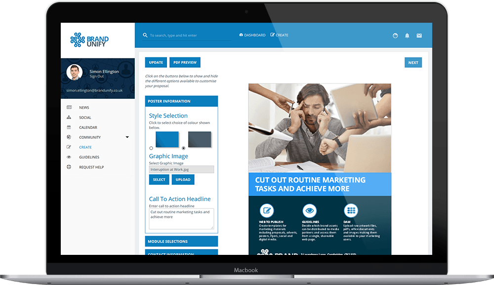 Brand Unify Marketing Resource Management Software